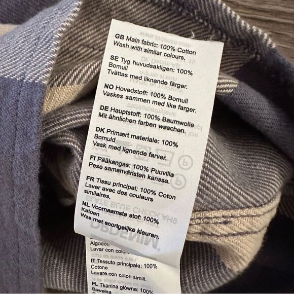 Dr. Denim Nathalie Shirt in Slate Blue Check - Picture 7 of 10